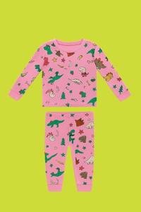 Conjunto de ropa de dormir para niña pequeña elaborado con algodón ligero que proporciona suavidad, transpirabilidad y sueño tranquilo y reparador - Product Image 6