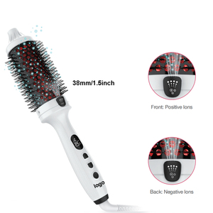 <span class=keywords><strong>Brosse</strong></span> Thermique Ionique <span class=keywords><strong>Chauffante</strong></span> Ronde de 1,75 Pouce pour Coiffage Volumisant à l'Infrarouge Plasma 38mm 45mm OEM ODM Logo Personnalisé - Product Image 4