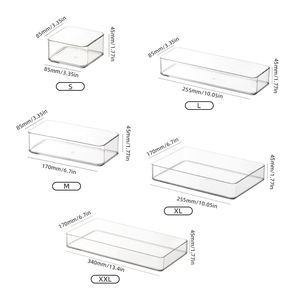 Премиальный многофункциональный органайзер для ящиков из ПЭТ с разделителями, штабелируемый, легко моющийся, прочный, для хранения кухонных принадлежностей - Product Image 5