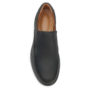 Мужские повседневные туфли-слипоны с индивидуальным логотипом, удобные для ходьбы, новые модели 2025 года, кожаная обувь для молодежи - Product Image 2