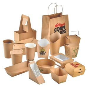 Contenants en papier jetables personnalisés pour les nuggets de poulet, emballage pour la restauration rapide - Product Image 1
