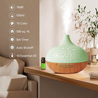Dropshipping Diffuseur d'arômes ultrasonique à grain de bois de grande capacité Oignon Diffuseur d'huile essentielle de parfum de maison sculpté coloré