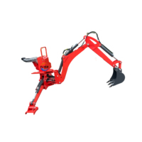 Tracteur agricole avec pelle rétrocaveuse à attelage 3 points pour l'agriculture avec roulement et pompe 18-40 CV