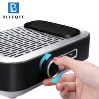 Machine de soin des ongles 858-3 avec logo personnalisable en couleur, aspirateur à poussière rechargeable, stylo de polissage, repose-main, filtre et lumière intégrée