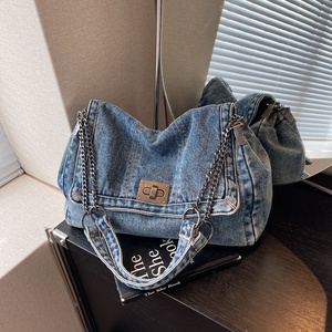 Borsa a <span class=keywords><strong>tracolla</strong></span> in Denim Unisex di grande capacità nuova a spalla singola Casual <span class=keywords><strong>portafoglio</strong></span> da viaggio per coppie borsa a <span class=keywords><strong>tracolla</strong></span> da <span class=keywords><strong>donna</strong></span> - Product Image 5