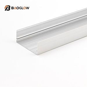 Profilé LED personnalisable de haute qualité 50*20 pour sol et mur de cuisine, profilés en aluminium extrudé pour voiture avec canaux lumineux LED - Product Image 5