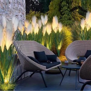 Lampe solaire à fibres optiques LED Xuhe, lampe de jardin décorative à trois têtes pour extérieur - Product Image 3