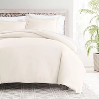 Ensemble de literie de style luxe moderne Housse de couette 3 pièces en coton antistatique confortable avec taie d'oreiller