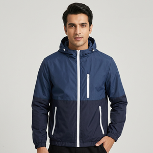 Chaqueta cortavientos para hombre OEM, elegante, ligera y personalizada, abrigo de tela de primavera para exteriores para rompevientos de invierno - Product Image 1