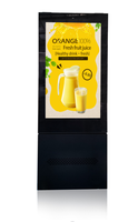 Nuevo soporte de suelo de doble cara, señalización digital para exteriores, tablero de Menú Digital LCD de alto brillo, tableta táctil de 65 75 86 pulgadas