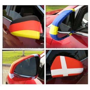 Coques de rétroviseurs latéraux personnalisées avec drapeau iranien, résistantes aux intempéries, en polyester, pour voitures, petits SUV, toutes coques de rétroviseurs avec drapeau national, 2 pièces - Product Image 4