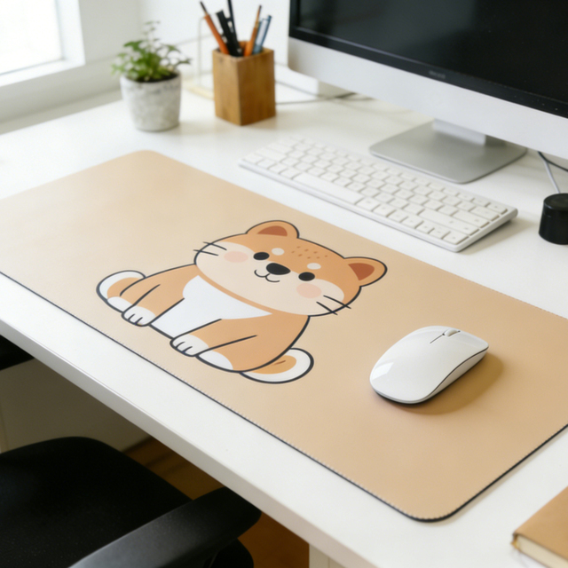 Custom XXL Large Cement Gray Waterproof Anti Slip Rubber Gaming Mouse Pad Stitching Edge Desk Mat