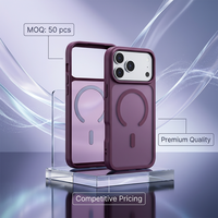 Coque de téléphone fiable et ajustée en PC + TPU avec anneau magnétique intégré, protection antichoc des bords pour iPhone 15 Pro Max