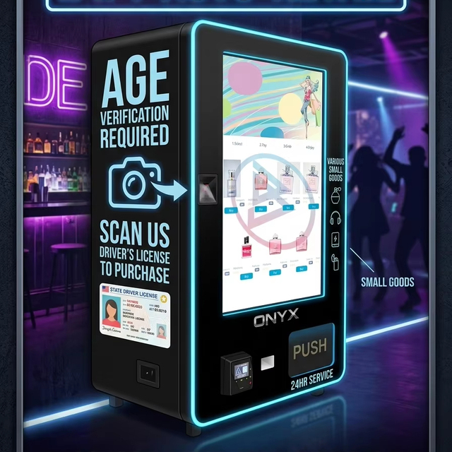 New 32 Inch Touch Screen Age Verification Vending Machine With Card Payment Support 4G /Wifi Wall Mounted Vending Machine