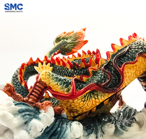 SMC figurina di resina di drago cinese 3D fatto a mano da collezione personalizzabile casa/ufficio ornamento Souvenir regalo culturale - Product Image 4