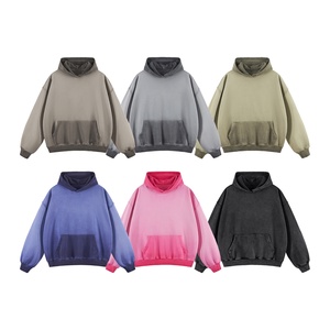 <span class=keywords><strong>Skye</strong></span> Vêtements pour hommes 420G Washed Dyed Sweatshirt American Retro Style Heavyweight 100% Cotton Trendy Brand DTG Printing Puff - Product Image 1