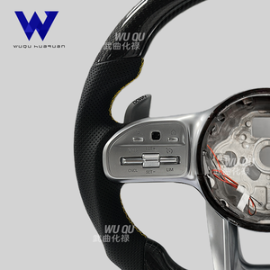 Volant en fibre de carbone adapté à Mercedes-Benz A35 A45 C63 C43 E53 E63 G63 G500, G55 <span class=keywords><strong>AMG</strong></span> <span class=keywords><strong>GT</strong></span> <span class=keywords><strong>S63</strong></span> GLE63 GLA45 W223 - Product Image 5