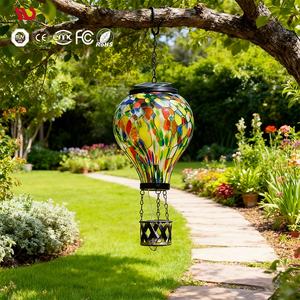 أضواء ملونة مقاومة للماء بولكا دوت لهب وميض LED بالونات ساخنة شمسية مع زاوية شعاع IP44 وقابلة للإضاءة - Product Image 1