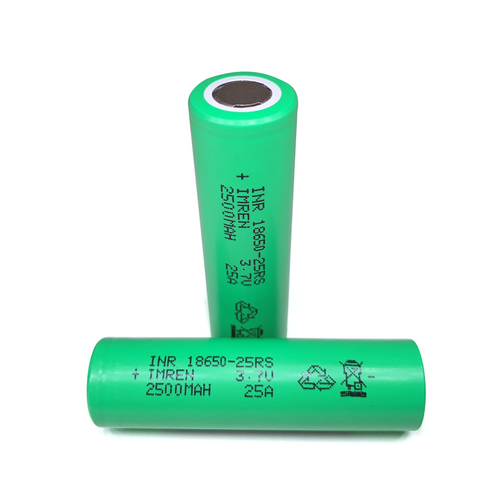 18650 Lithium Ion Rechargeable Battery 3.7V 2500mAh 25A