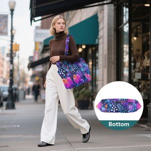 Colorful Dot Print Australian Style Quilted Polyester Ladies Tote Bag Shoulder Bag Large Capacity Custom Womens Handbags - Product Image 3
