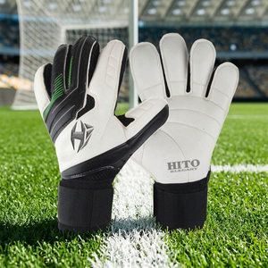 Direct Factory Supplier Customized Goalkeeper <b>Gloves</b> Professional New Basic <b>Latex</b> And Backhand Silicon Inject Negative Roll - Product Image 2
