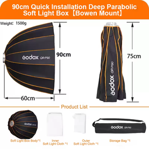 Godox sl60iid 60 Wát studio chuyên nghiệp nhiếp ảnh thiết bị app điều khiển LED liên tục video ánh sáng Set với Softbox ánh sáng đứng - Product Image 5