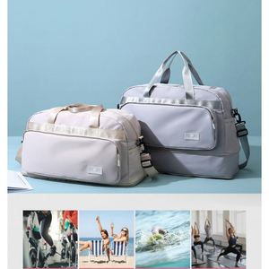 Bolsas de viaje deportivas para mujer con logotipo de moda personalizado al por mayor, bolsa de gimnasio portátil impermeable con bolsa de lona grande extensible - Product Image 2