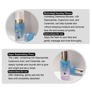 Coreano Nicotinamida Limpieza Profunda e Hidratación Burbuja Mousse Hidratante Suero Toner Crema Facial Cuidado DE LA Piel Conjuntos y Kits - Product Image 4