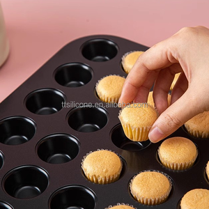 Moule à mini cupcakes antiadhésif à 48 cavités en acier inoxydable, moule à muffins, moule à gâteaux chiffon et gâteaux éponge - Product Image 5