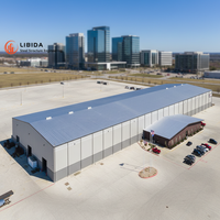 Atelier préfabriqué à grande portée de haute qualité en structure légère en acier pour la construction de hangars métalliques et d'entrepôts