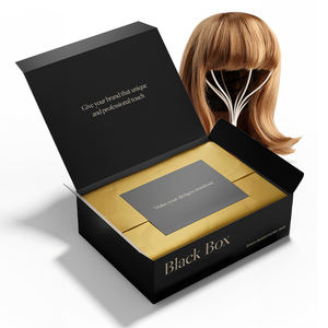 Cajas personalizadas OEM de lujo para pelucas Cajas de pelucas personalizadas de lujo Embalaje con logotipo personalizado con satén - Product Image 2
