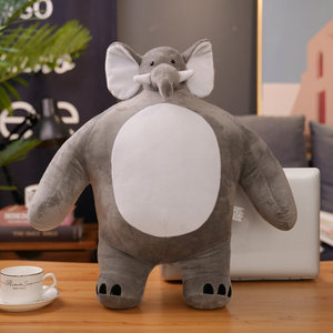 Peluche de Oso de Dibujos Animados Súper Suave, Juguete de Peluche de León y Tigre, Divertido, Cabeza Pequeña, Cuerpo Grande, Algodón PP, Regalo de Cumpleaños - Product Image 4