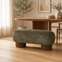 Banc en tissu moderne LAYN SINO GREEN - ÉCOLOGIQUE ET DURABLE - MEUBLE DE SALON POUR LA MAISON