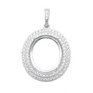 Colgante de Plata de Ley 925 con Diseño Circular para Joyería de Moda, Fabricación Directa - Product Image 2