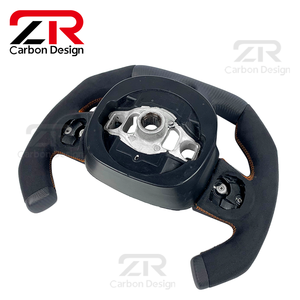 Volant de course personnalisé en fibre de carbone mate de style F1 pour l'intérieur de voiture <span class=keywords><strong>Dodge</strong></span> Challenger Hellcat <span class=keywords><strong>Charger</strong></span> <span class=keywords><strong>SRT</strong></span> - Product Image 6