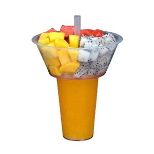 PTPACK - Bandeja Desechable para Bebidas, Ensaladas de Frutas, Té con Leche, Soporte para Refrigerios, Vaso de Plástico - Product Image 1