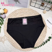 M517 # 대형 속옷 XL XXL XXXL 100% 면 160G 하이 퀄리티 항균 고층 단색 비키니 여성의 섹시