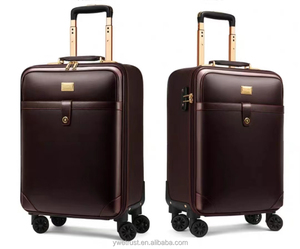 360 Degree 28 Inch Soft Genuine Real Leather Carry <strong>on</strong> Luggage <strong>Laptop</strong> Bag Travel Set Luggage <strong>Case</strong> With TSA Lock - Product Image 2
