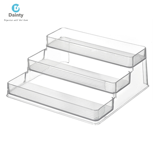 Đặc biệt 3 - Tier rõ ràng Acrylic hiển thị Kệ Riser với chống trượt thiết kế để hiển thị an toàn - Product Image 1