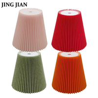 Lampu Meja dan Lampu Gantung Minimalis Modern, Ringan, Terbuat dari Kain PVC Lipit Kerucut,  Handmade,  Bisa Dilepas,  Laris Manis