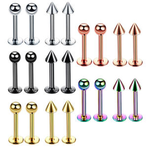 Hélice de acero inoxidable para uñas, Kit de mancuerna curvada, <span class=keywords><strong>Tragus</strong></span>, anillo para labio, <span class=keywords><strong>flecha</strong></span>, cono, ceja, Piercing para el cuerpo, joyería al por mayor - Product Image 3