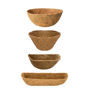 Cesta de hojas de palma de coco de diseño moderno para jardín, en varios tamaños - Product Image 6