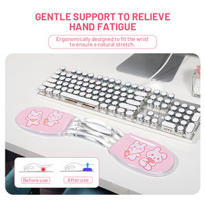 Tapis de souris pour clavier de station d'accueil de téléphone portable fixe en forme de broche <span class=keywords><strong>PC</strong></span> personnalisé Tapis de souris transparent antidérapant <span class=keywords><strong>Repose</strong></span>-poignet pour bureau - Product Image 2