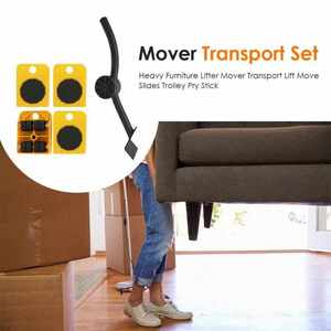 Meubelen Mover Gereedschapsset Zware Meubelen Lifter Mover Transport Lift Verplaatsen Glijbanen Trolley 4 Wielen Beweger Roller + 1 Wrik Stick - Product Image 5