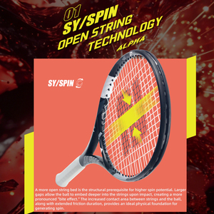 Raqueta de Tenis <span class=keywords><strong>ALPHA</strong></span> <span class=keywords><strong>Pro</strong></span> T700 de Carbono Ultraligera con Antivibración, Marco de Alta Estabilidad, Nuevo Diseño para Jugadores Avanzados - Product Image 2