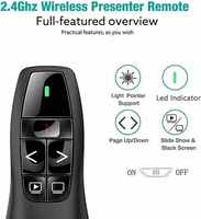 Présentation PPT 2.4Ghz RF USB sans fil rouge Laser Page tournant stylo Powerpoint présentateur 2.4G pointeur stylo télécommande souris