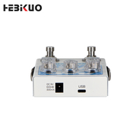 HEBIKUO XGQ-13 Módulo de Delay Estéreo Profesional Personalizado de Nueve Efectos con Perilla HAAS Única y Construcción Metálica para Guitarra y Estudio