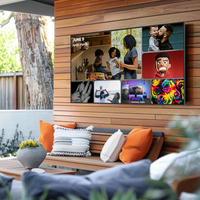 Untuk TV LCD Luar Ruangan 75 Inci Tahan Air IP55 dengan Grafik & Animasi, Garansi 1 Tahun untuk Tampilan Video Dinding Kolam Renang