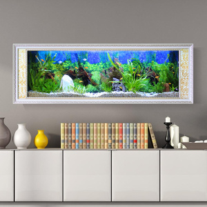 Aanpasbaar Aan De Muur Gemonteerde Glazen Goudvissentank Compleet Ecosysteem Aquarium Met Aangepaste Specificaties - Product Image 3