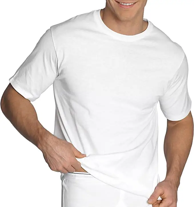 T-shirt blanc 100% coton de haute qualité pour hommes, t-shirt surdimensionné à épaules tombantes, impression de qualité personnalisée